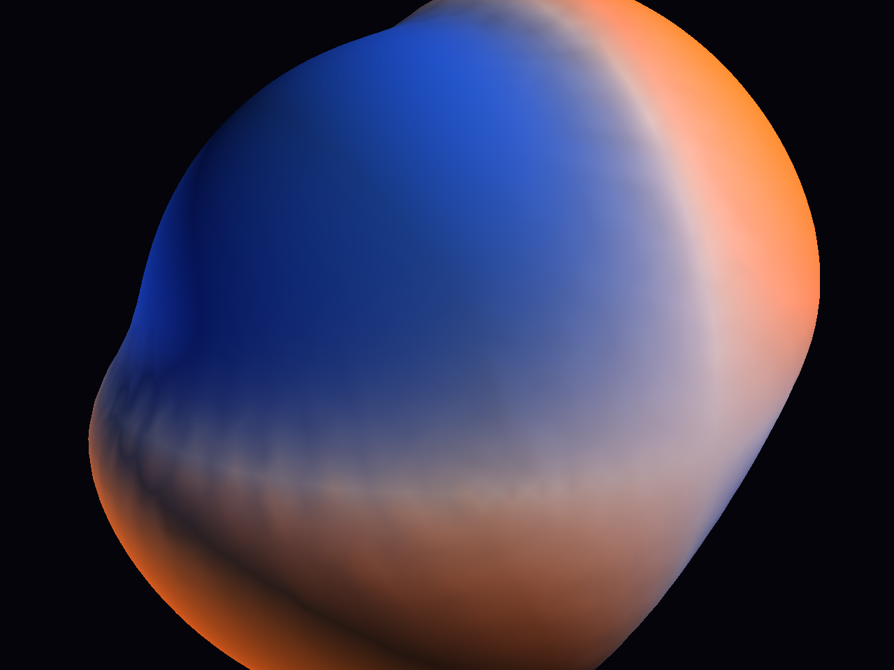 Dramatic Taichi preset showing the GeoPINN sphere with high contrast