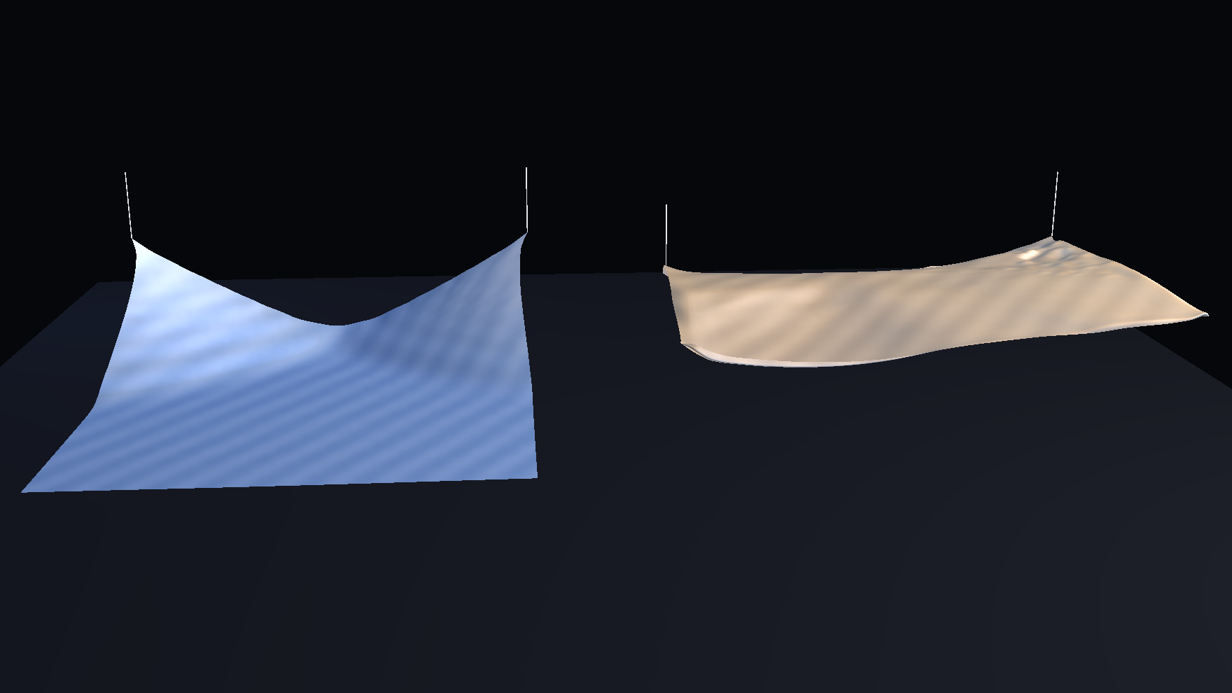 Dramatic Taichi preset for the cloth demo